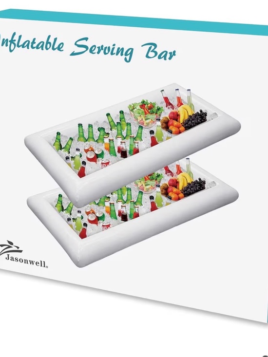Other - White Inflatable Serving Bar - 2 pieces
